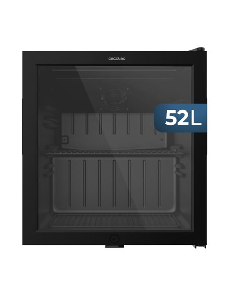 Cecotec Bolero CoolMarket BC 52 Black Nevera Minibar - Capacité 52L - 53 Latas - Luz LED - Temperatura Regulable de 0 à 10ºC - P