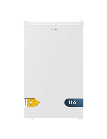 Cecotec Bolero CoolMarket TT 114 L White Mini Frigorifico - Capacité 114L - Luz LED - Temperatura Regulable - 50.6x55.1x83.6cm -