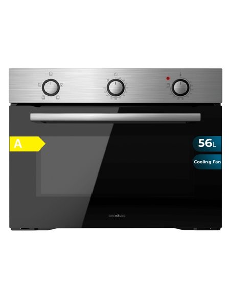 Cecotec Bolero Hexa C134500 Inox À Horno Convencional Integrable - Potencia 2800W - Capacité 56L - Temperatura Regulable - Puert