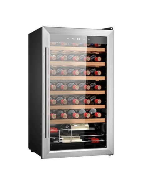 Cecotec Bolero GrandSommelier 34030 Inox Compressor Vinoteca 34 Botellas - Capacité 80L - Silencioso 41dB - Luz LED - Écran LED 