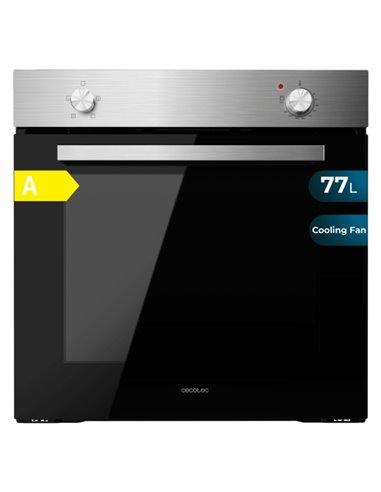 Cecotec Bolero Hexa C126000 Inox À Horno Convencional Integrable - Potencia 2800W - Capacité 77L - Temperatura Regulable - Puert