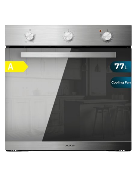 Cecotec Bolero Hexa C136000 Mirror Time À Horno Integrable - Potencia 2800W - Capacité 77L - Temperatura Regulable - Puerta Trip
