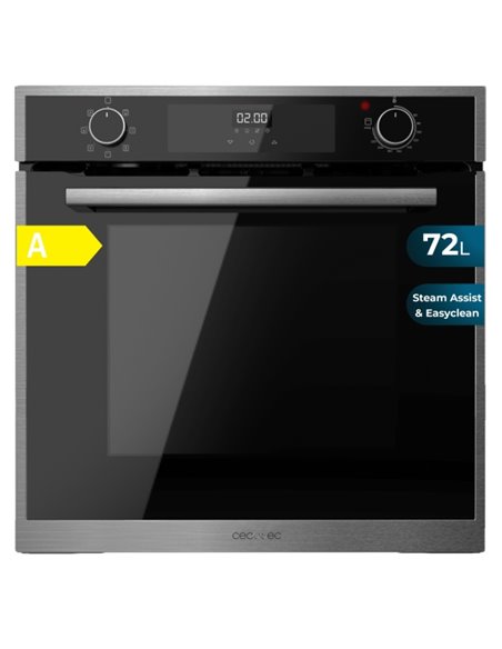 Cecotec Bolero Hexa M226000 Edge À Horno Integrable - Potencia 2800W - Capacité 72L - Control Tactil - Puerta Triple de Cristal 