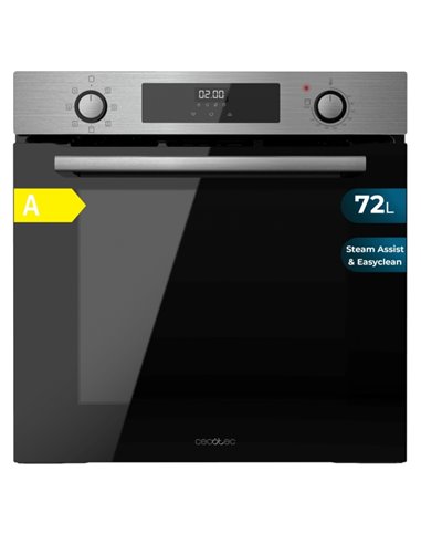 Cecotec Bolero Hexa M226000 Inox À Horno Integrable - Potencia 2800W - Capacité 72L - Control Tactil - Puerta Triple de Cristal 