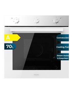 Cecotec Bolero Hexa M236000 Glass White Time À Horno Multifuncion Integrable - Potencia 2800W - Capacité 70L - Puerta Triple de 