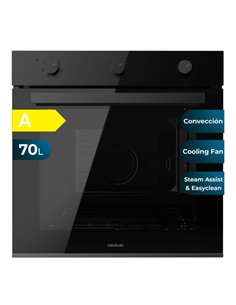 Cecotec Bolero Hexa M236000 Dark Inox Time À Horno Multifuncion Integrable - Potencia 2800W - Capacité 70L - Puerta Triple de Cr