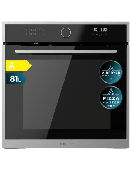 Cecotec Bolero Hexa AF316000 Line À Horno Integrable - Capacité 81L - Temperatura Regulable - Piedra Pour Pizzas de 35cm - Guias