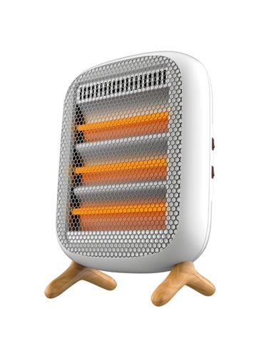 Cecotec ReadyWarm 1200 Infrared Calefactor Par Infrarrojos - 1200W - 3 Niveles - Sensor Antivuelco - Anse de Transporte - Couleu