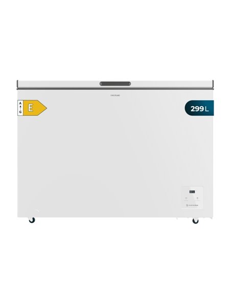 Cecotec Bolero CoolMarket Chest 299 white E Congélateur Horizontal Convertible - Capacité 299L - Temperatura Regulable - Seguro 