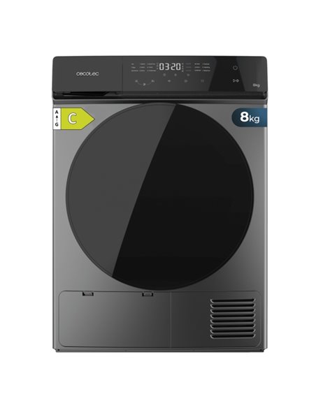 Cecotec Bolero DressCode Dry 8400 Inverter Steel Secadora Avec Bomba de Calor de 8kg - 15 Programas - Tambor de Acier Inoxydable