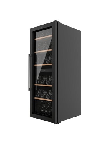 Cecotec Bolero GrandSommelier Duo 77000 Black Vinoteca Pour 77 Botellas - Capacité 193L - Silencioso 43dB - Luz LED - Écran LED 
