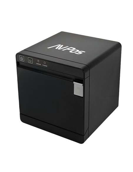 AVPos TC300 Imprimante Termica Tickets - Vitesse 300mm/s - Autocorte Parcial - USB et LAN - Couleur Noir