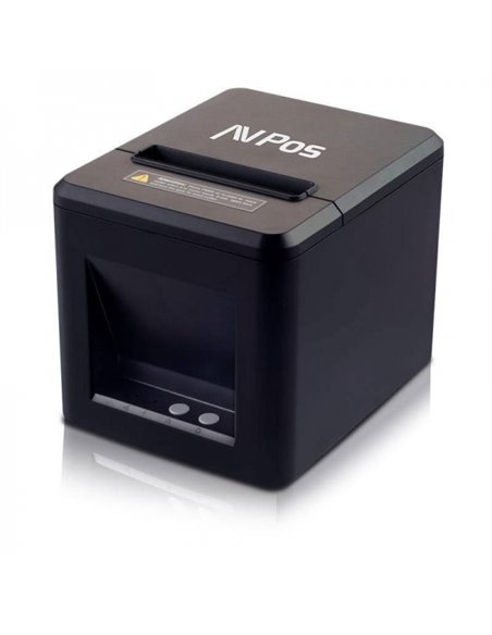 AVPos AVP-TC40NET Imprimante Termica Tickets - Vitesse 260mm/s - Autocorte Parcial - USB et LAN - Couleur Noir