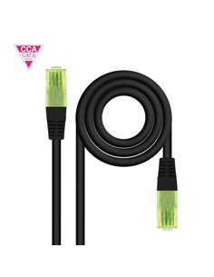 Nanocable Câble Réseau Latiguillo Cat.6 UTP AWG26 CCA - Longueur 1m - Couleur Noir