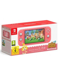 Nintendo Pack Consola Portable Nintendo Switch Lite Avec Videojuego Animal Crossing - Tegra Nvidia - NFC - Multijugador - Écran 