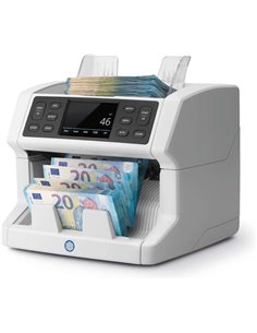 Safescan 2850 Contadora Automatica de Billetes - Deteccion Billetes Falsos en 3 Puntos - Écran Tactil et Menu Multilingüe - Noti