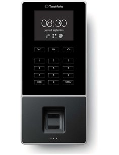 Timemoto TM-626 Terminal de Fichar - Jusqu'à 200 Empleados - Lector de Huella Dactilar et Carte RFID - Gestion Completa de Horar