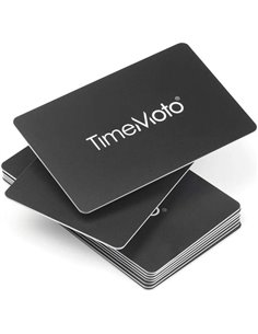 Timemoto RF-100 Pack de 25 Tarjetas de Identificacion RFID - Taille de Carte de Credito - Distancia de Deteccion de 7cm - Compat