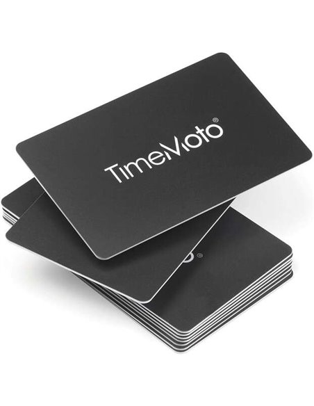 Timemoto RF-100 Pack de 25 Tarjetas de Identificacion RFID - Taille de Carte de Credito - Distancia de Deteccion de 7cm - Compat