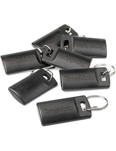 Timemoto RF-110 Pack 25 Llaveros RFID - Compact - Facile Fichaje - Compatible Avec Terminales Timemoto