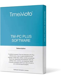Timemoto PC Software Plus - Pour PC - Gestion de Tiempo et Asistencia - Control de Acceso - Informes Detallados