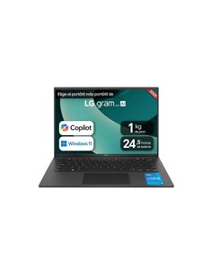 LG Gram 14Z90RU-G.AA55B Portable 14" Intel Core I5-1334U - 16GB - 512GB SSD - Windows 11 Home - Couleur Noir - Clavier QWERTY (E