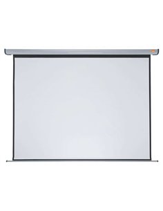 Nobo Écran de Proyeccion Electrica Pour Pared 2400 × 1800mm - Montaje en Pared - Control Remoto - Superficie Blanca Mate - Coule
