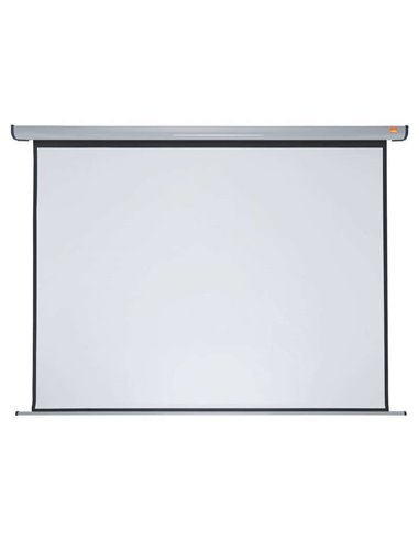 Nobo Écran de Proyeccion Electrica Pour Pared 2400 × 1800mm - Montaje en Pared - Control Remoto - Superficie Blanca Mate - Coule