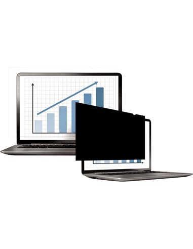 Fellowes Filtro de Privacidad Pour Écran - Vision Latéral Oscurecida Desde 30º - Protege de Polvo et Arañazos - Reduce Brillos -
