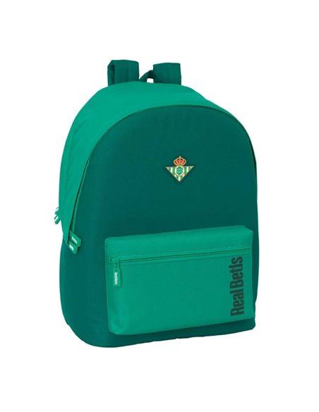 Safta Real Betis Balompie Sac à dos Pour Portable Jusqu'à 15.6" - Alojamiento Antirrobo - Conector USB - Base Acolchada - Résist