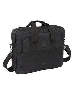 Safta Real Madrid Premium Maletin Pour Portable Jusqu'à 15.6" - Poche Pour Tablet - Organizadores - Bandolera Réglable - Mosquet
