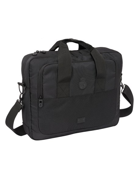 Safta Real Madrid Premium Maletin Pour Portable Jusqu'à 15.6" - Poche Pour Tablet - Organizadores - Bandolera Réglable - Mosquet