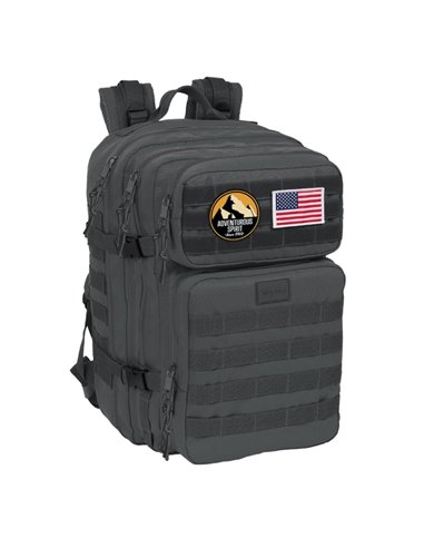 Safta Basic Sac à dos Pour Portable Jusqu'à 15.6" - Cremalleras Bidireccionales - Poches Frontales - Parches Extraibles - Cintas