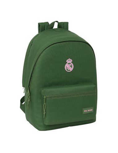 Safta Real Madrid Chica Caqui Sac à dos Pour Portable Jusqu'à 15.6" - Conector USB - Acolchado en Espalda - Hombreras Ergonomica