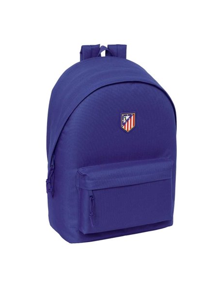 Safta Atletico de Madrid Teen Dark Blue Sac à dos Pour Portable Jusqu'à 15.6" - Conector USB - 24.55L - Base Acolchada - Tirador