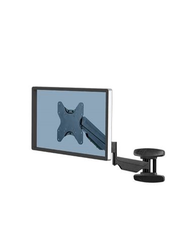 Fellowes Support de Pared Pour Écran - Completamente Réglable - Système Muelle de Gas - Jusqu'à 42" ou 30kg - Couleur Noir