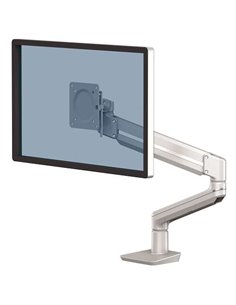 Fellowes Tallo Brazo Pour Monitor Individual - Jusqu'à 9kg - Réglable Avec Muelle de Gas - Couleur Argent