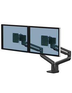 Fellowes Tallo Brazo Pour Monitor Double - Brazo giratorio de 270º - Système Avec Muelle de Gas - Jusqu'à 9kg - Couleur Noir