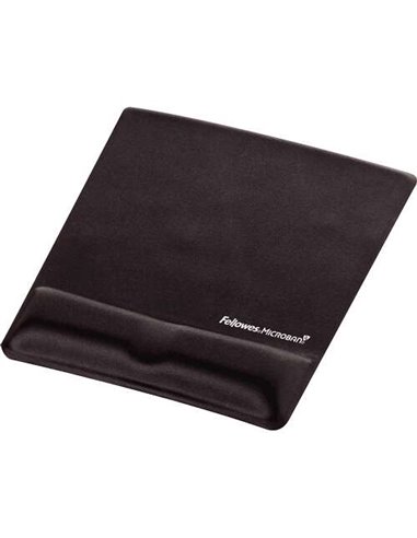 Fellowes Tapis de souris Avec Reposamuñecas de Espuma Canal Ergonomique - Diseñador Pour Evitar Dolor de Muñeca - Couleur Noir