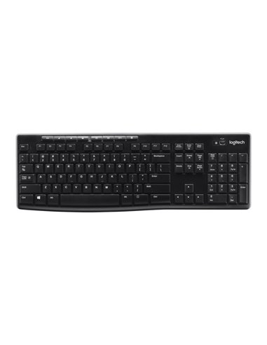 Logitech K270 Clavier Inalambrico USB Frances - Résistant à Salpicaduras - Teclas de Acceso Rapide