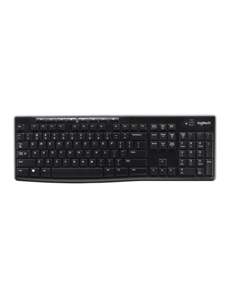 Logitech K270 Clavier Inalambrico USB Frances - Résistant à Salpicaduras - Teclas de Acceso Rapide