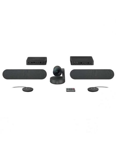 Logitech Rally Plus Kit de Videoconferencias Appareil photo PTZ Ultra HD 4K USB-C 3.0 - 2x Haut-parleur Avec Cancelacion de Eco 
