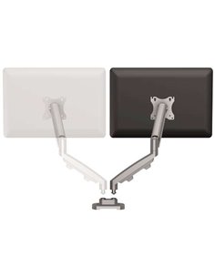 Fellowes Eppa Kit de Conversion Pour Monitor Double - Jusqu'à 39" et 8kg - Réglable Avec Muelle de Gas - Couleur Argent