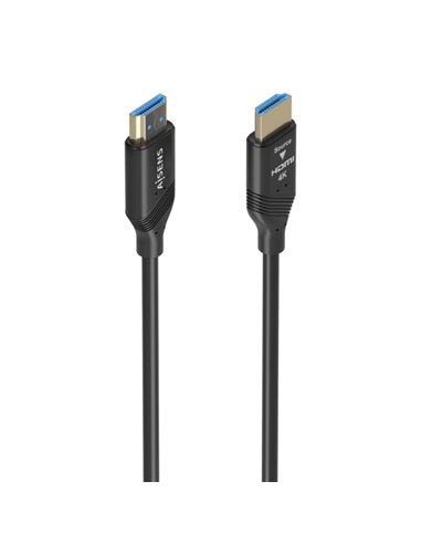 Aisens Câble HDMI V2.0 AOC Premium Haute vitesse - HEC 4K@60HZ 18GBPS - 25m - Couleur Noir