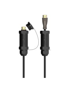 Aisens Câble HDMI V2.1 AOC Avec Armadura Ultra Haute vitesse / HEC 8K@60HZ 4K@120HZ 4:4:4 48GBPS - À/M-À/M - 100M - Couleur Noir