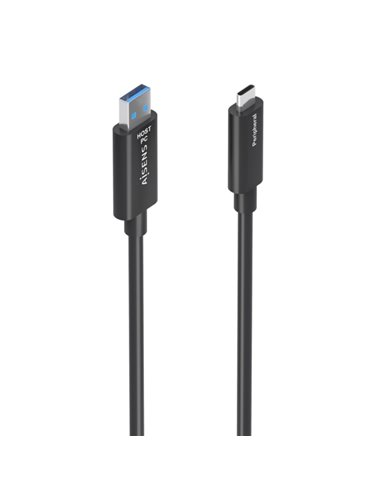 Aisens Câble USB3.2 GEN2x1 10GBPS AOC Solo Datos - USB-À à USB-C - 40m - Couleur Noir