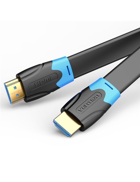 Vention Câble Plano HDMI Mâle à HDMI Mâle 2.0 4K - 8m - Couleur Noir