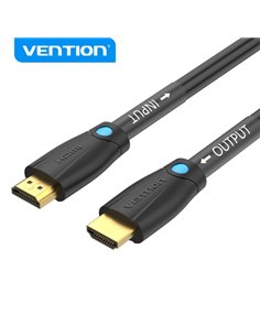 Vention Câble HDMI - Résolution 4K - Sonido de Haute qualité - Extremos Chapados en Oro - Couleur Noir