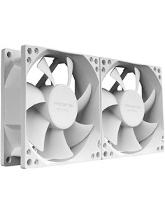 Tacens Anima AF8X2 Pack de 2 Ventiladores de 80mm - Rodamientos Fluxus - Couleur Blanc
