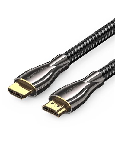 Vention Câble HDMI 2.0 - Résolution 4K - ARC - Longueur 3m - Conectores Chapados en Oro - Veste Trenzada de Coton et PVC - Coule
